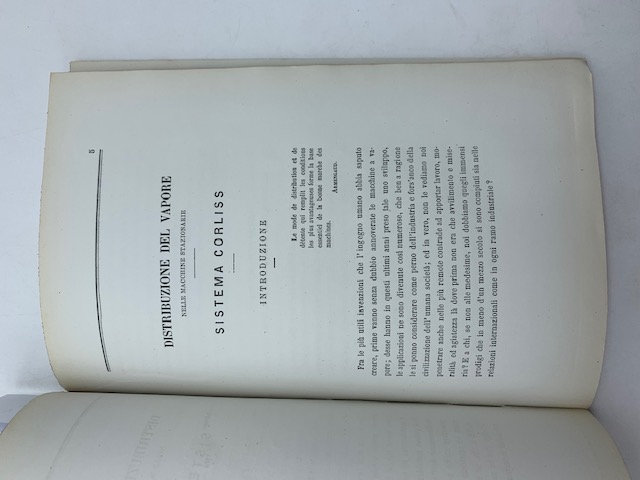 Distribuzione del vapore nelle macchine stazionarie. Sistema Corliss